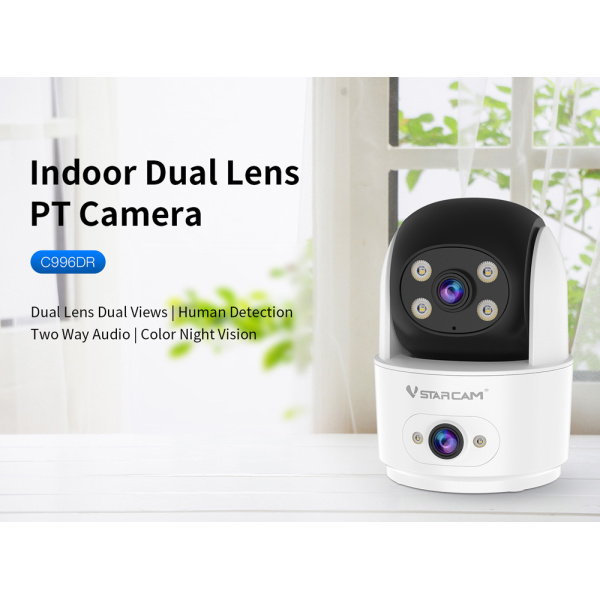 Alternative view of VSTARCAM smart κάμερα C996DR, 2MP, dual lens, WiFi, PTZ, SD