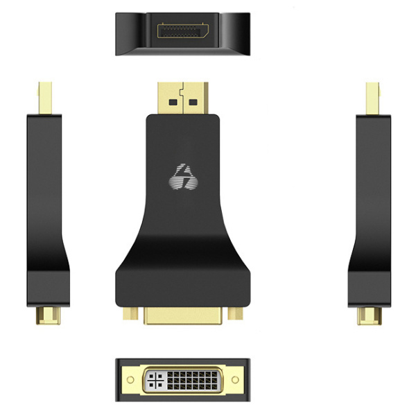 Alternative view of POWERTECH αντάπτορας DisplayPort σε DVI CAB-DP062, passive 1080p, μαύρος