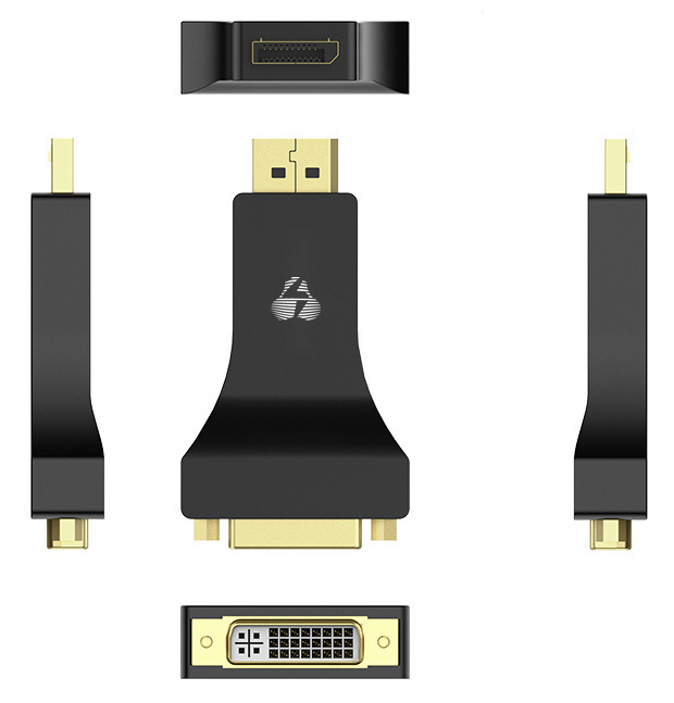 POWERTECH αντάπτορας DisplayPort σε DVI CAB-DP062, passive 1080p, μαύρος - Image 2