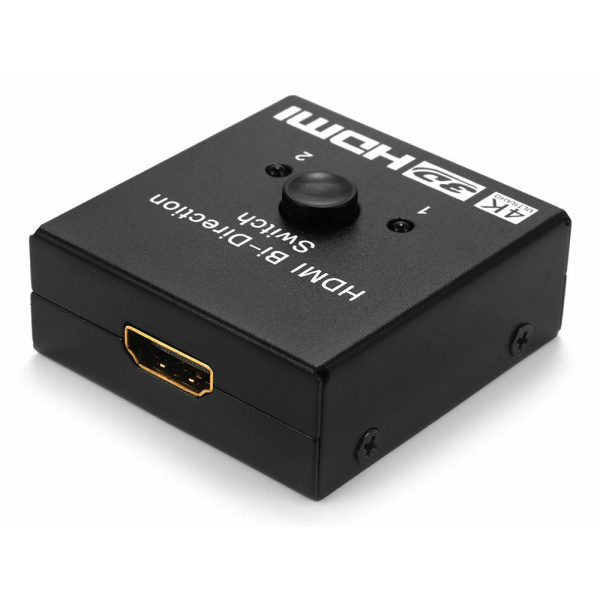Alternative view of POWERTECH HDMI switch CAB-H112, 2 σε 1, 4K, bidirectional, μαύρο