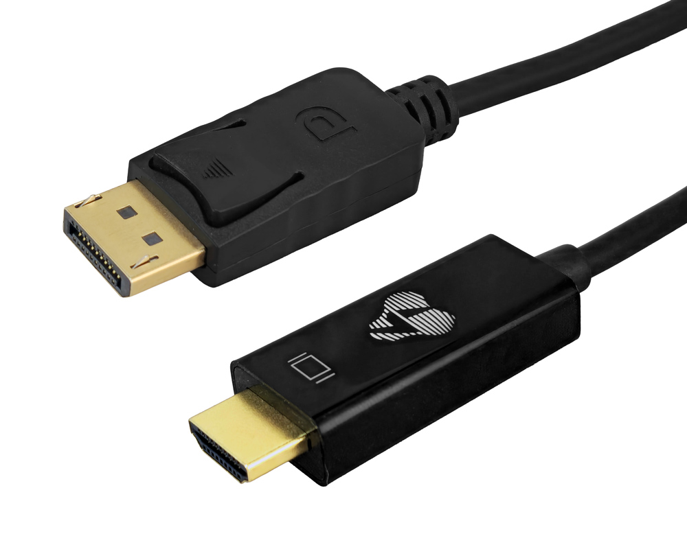 POWERTECH καλώδιο DisplayPort σε HDMI CAB-H185, 4K/30Hz, 21.6 Gbps, 3m, μαύρο