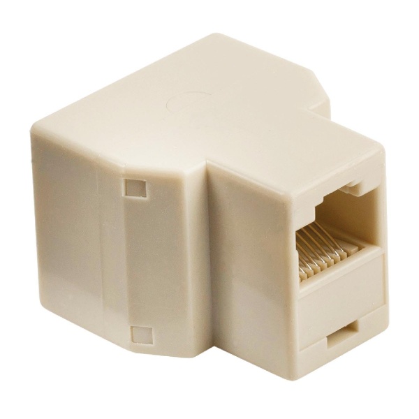 Alternative view of POWERTECH Αντάπτορας RJ45 (F) σε 2x RJ45 (F) CAB-N128, λευκό