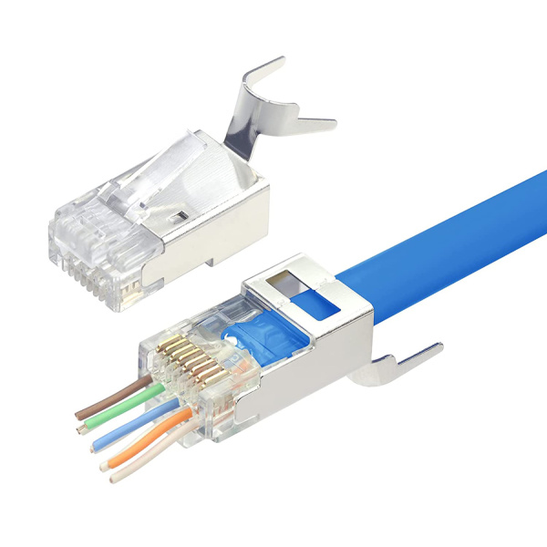 Alternative view of POWERTECH βύσμα RJ45 Cat 6a CAB-N286, copper, open type, 1.2mm, 10τμχ
