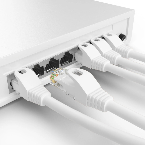 Alternative view of POWERTECH καλώδιο δικτύου CAB-N385, Cat 6 U/UTP, CCA, 250Hz, 15m, λευκό