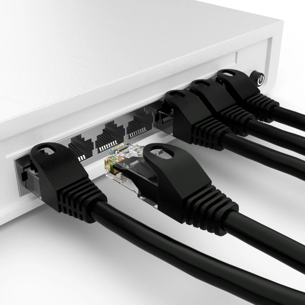 Alternative view of POWERTECH καλώδιο δικτύου CAB-N408, Cat 6 U/UTP, CCA, 250Hz, 10m, μαύρο