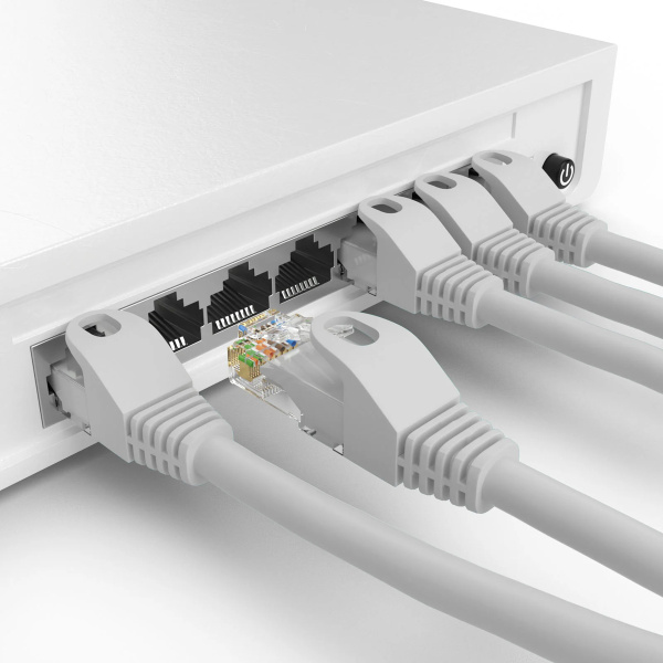 Alternative view of POWERTECH καλώδιο δικτύου CAB-N423, Cat 6 U/UTP, CCA, 250Hz, 30m, γκρι