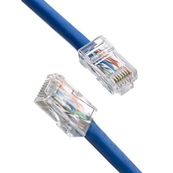 Alternative view of POWERTECH βύσμα RJ45 CAB-N447, ανοιχτού τύπου, Cat 6/6a UTP, διάφανο, 50τμχ