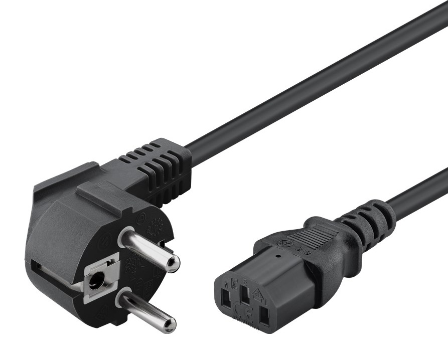 POWERTECH Καλώδιο τροφοδοσίας CAB-P020, 3x 0.75mm², CCS, 1.5m, μαύρο