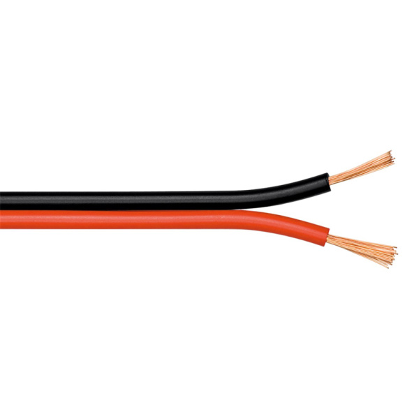Alternative view of POWERTECH καλώδιο ήχου 2x 0.50mm² CAB-SP003, CCA, 10m, μαύρο & κόκκινο