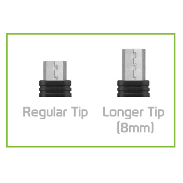 Alternative view of POWERTECH καλώδιο USB σε Micro USB CAB-U129, 8mm tip, 1.5m, μαύρο