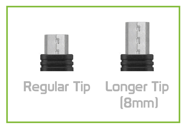 POWERTECH καλώδιο USB σε Micro USB CAB-U129, 8mm tip, 1.5m, μαύρο - Image 2