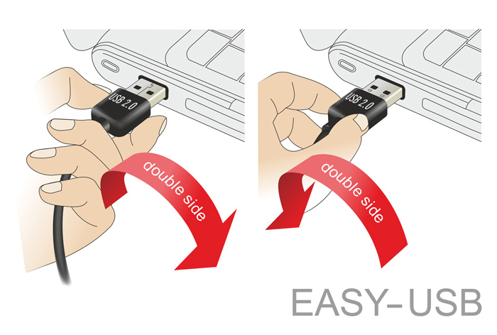 POWERTECH καλώδιο USB σε USB Micro CAB-U133, 90°, Easy USB, 1m, μαύρο - Image 2