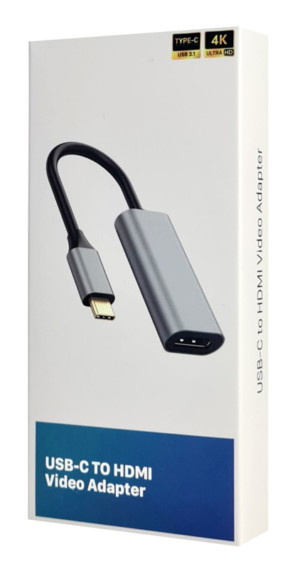 POWERTECH αντάπτορας USB-C σε HDMI CAB-UC086, 4K/60Hz, γκρι - Image 4