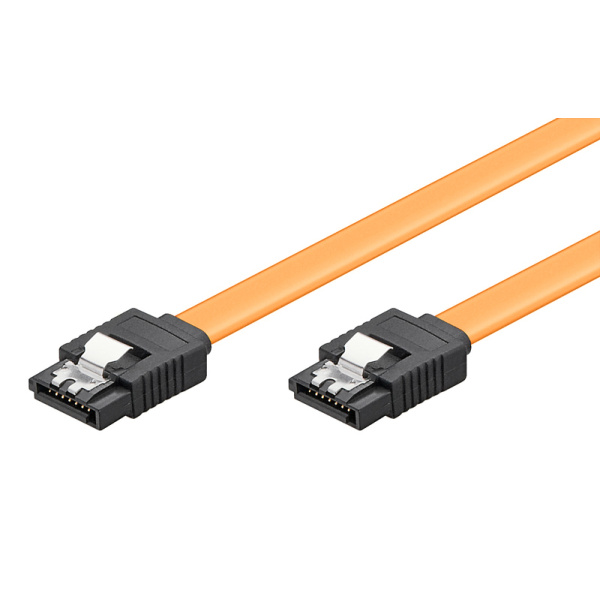 POWERTECH Καλώδιο SATA III 7-pin σε 7-pin CAB-W024, Metal Clip, 0.4m