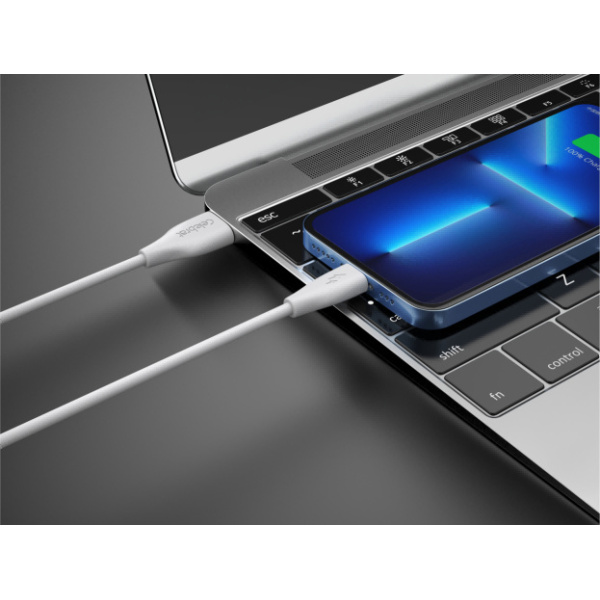Alternative view of CELEBRAT καλώδιο micro USB σε USB CB-31, 3A, 480Mbps, 1m, λευκό