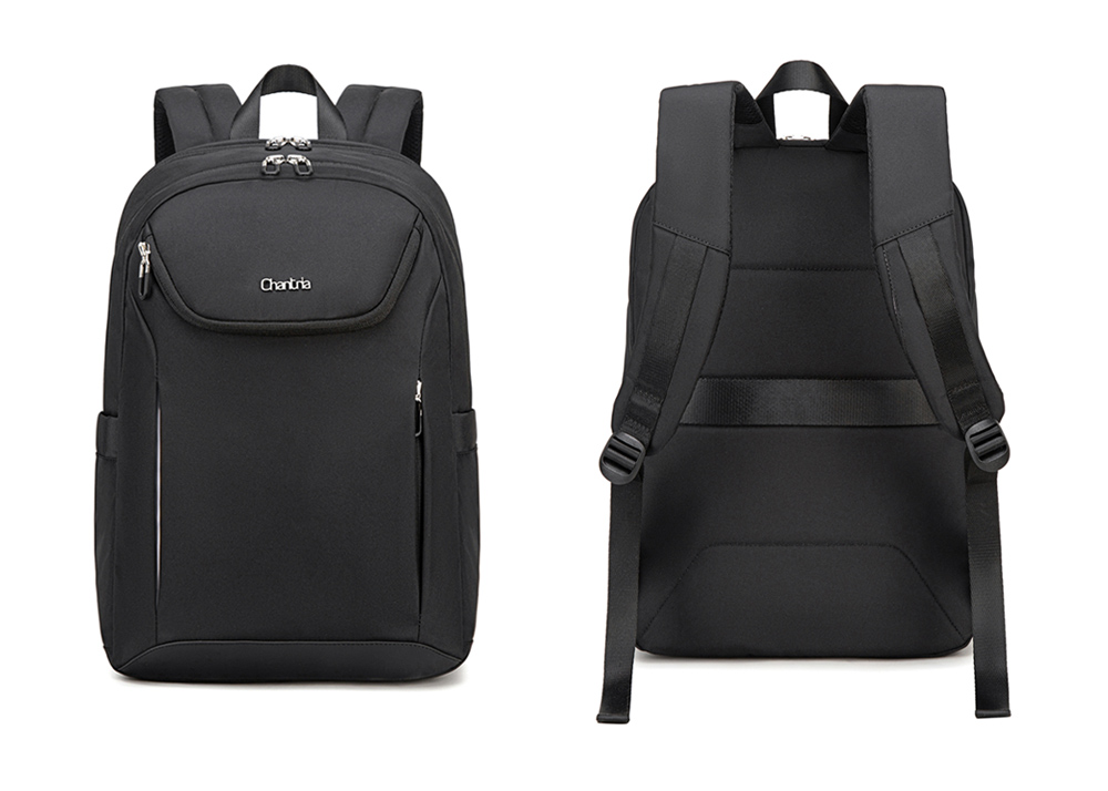 CHANTRIA γυναικεία τσάντα πλάτης CB00638 με θήκη laptop 15.6", 20.2L, μαύρη - Image 5