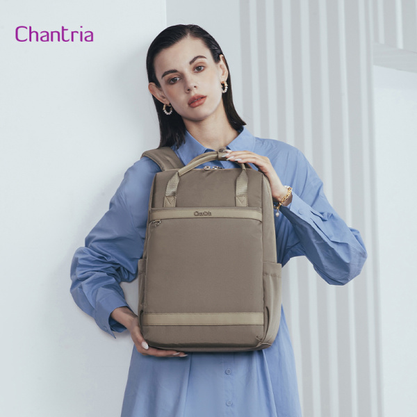 Alternative view of CHANTRIA γυναικεία τσάντα πλάτης CB00639 με θήκη laptop 14", 12.5L, χακί
