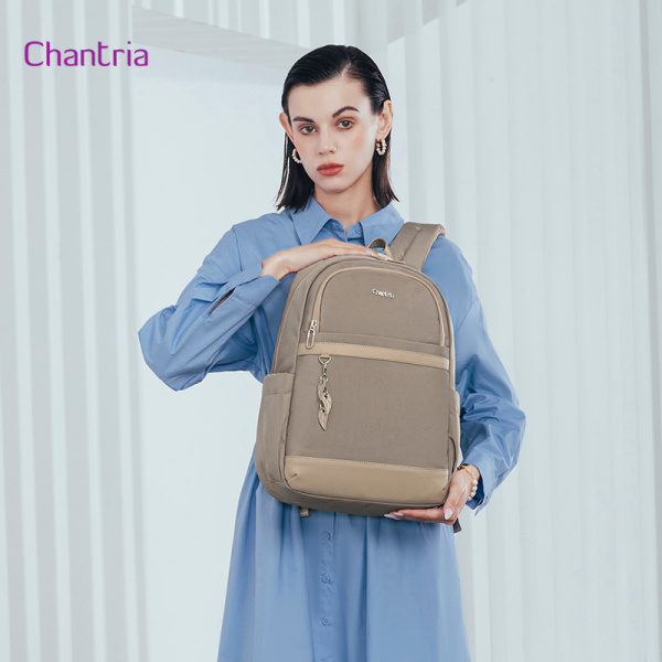Alternative view of CHANTRIA γυναικεία τσάντα πλάτης CB00648 με θήκη laptop 14", 14.3L, χακί