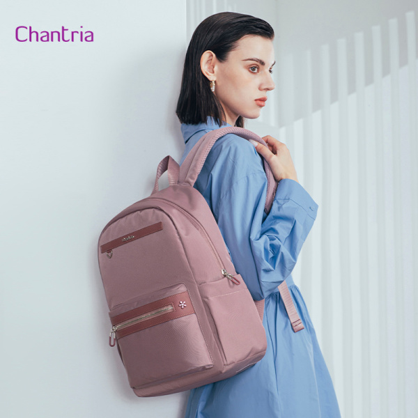 Alternative view of CHANTRIA γυναικεία τσάντα πλάτης CB00649 με θήκη laptop 14", 14.3L, μωβ