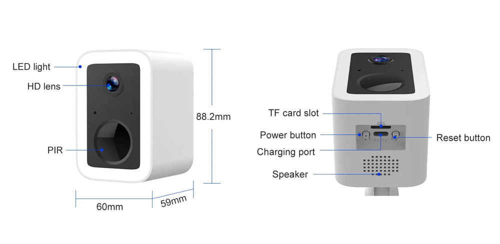 VSTARCAM smart ηλιακή κάμερα CB554 με φωτισμό, 3MP, WiFi, SD, 5200mAh, IP66 - Image 4