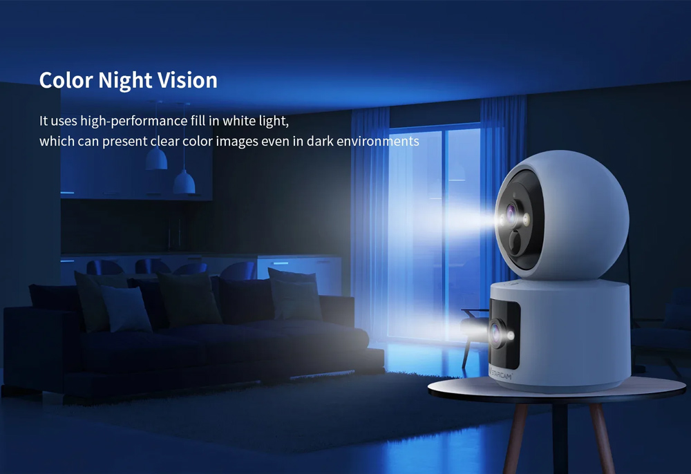 VSTARCAM smart κάμερα CB90DR, 2MP, dual lens, WiFi, PTZ, SD, 5200mAh backup battery - Image 7