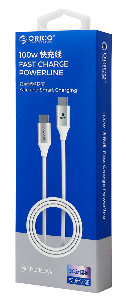 ORICO καλώδιο USB-C CDX-100CC, 100W, 480Mbps, 1m, λευκό - Image 5