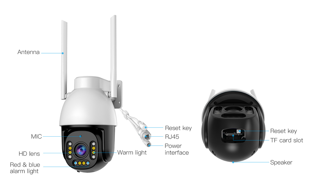 VSTARCAM smart κάμερα CS611Q-UV, 4MP, Wi-Fi, PTZ, SD - Image 6