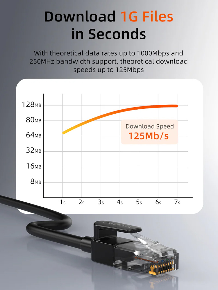 CABLETIME καλώδιο δικτύου CT-CAT6U, CAT 6 UTP, 250 MHz, CCA, 1m, μαύρο - Image 5