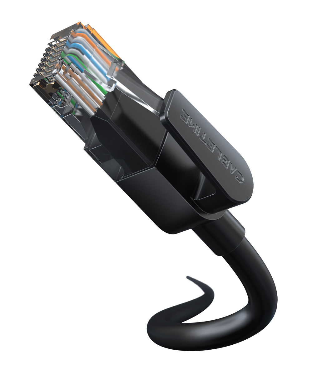 CABLETIME καλώδιο δικτύου CT-CAT6U, CAT 6 UTP, 250 MHz, CCA, 1m, μαύρο - Image 8