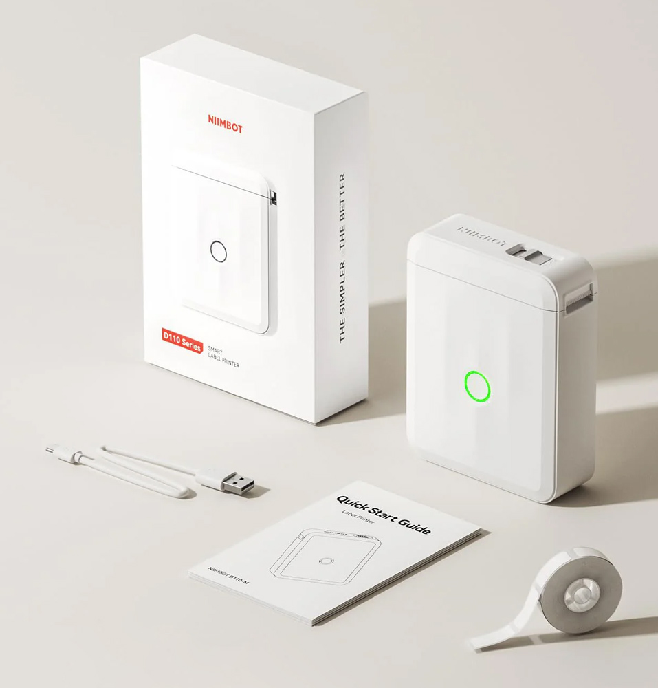 NIIMBOT smart θερμικός εκτυπωτής ετικετών D110-M, 203dpi, Bluetooth, λευκός - Image 7