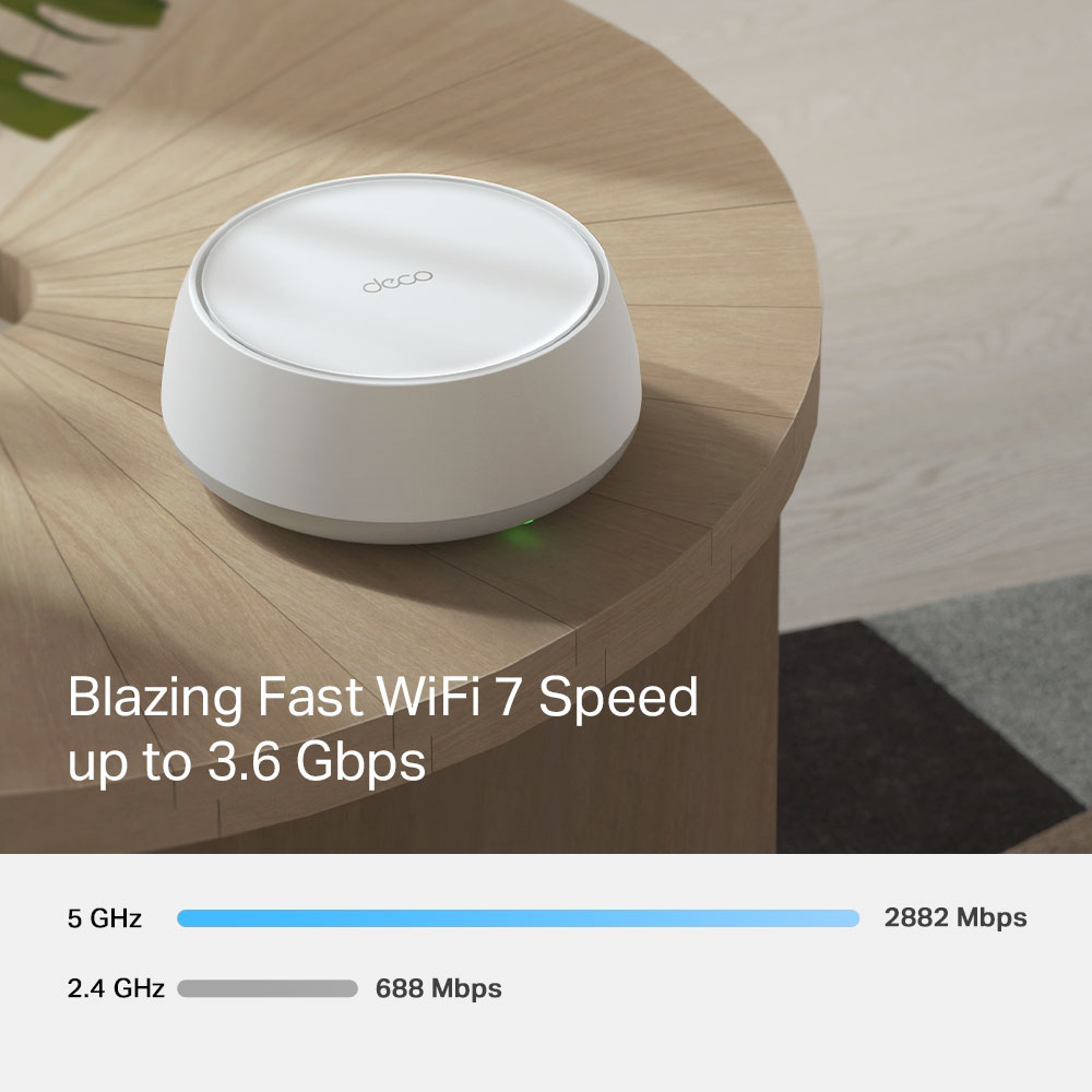 TP-LINK Home Mesh WiFi 7 System Deco BE25, 3600Mbps ΒΕ3600, V1.0 - Image 4
