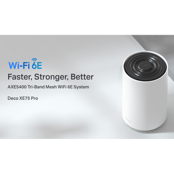 Alternative view of TP-LINK Home Mesh WiFi 6E System Deco XE75 Pro, 5400Mbps AXE5400, V3.0