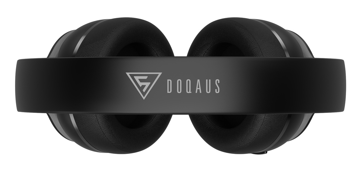 DOQAUS headphones DESIGN 3, ασύρματα & ενσύρματα, Φ40mm, 600mAh, μαύρα - Image 2