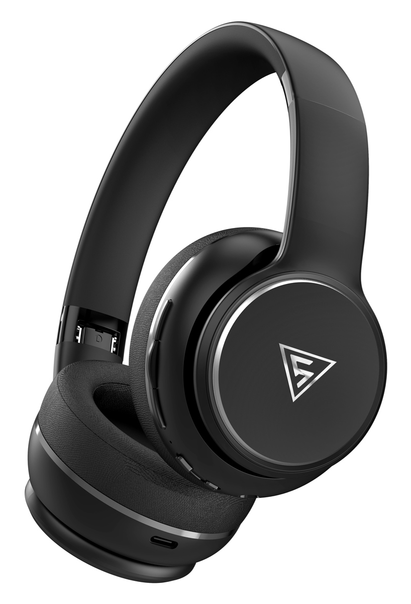 DOQAUS headphones DESIGN 3, ασύρματα & ενσύρματα, Φ40mm, 600mAh, μαύρα - Image 4