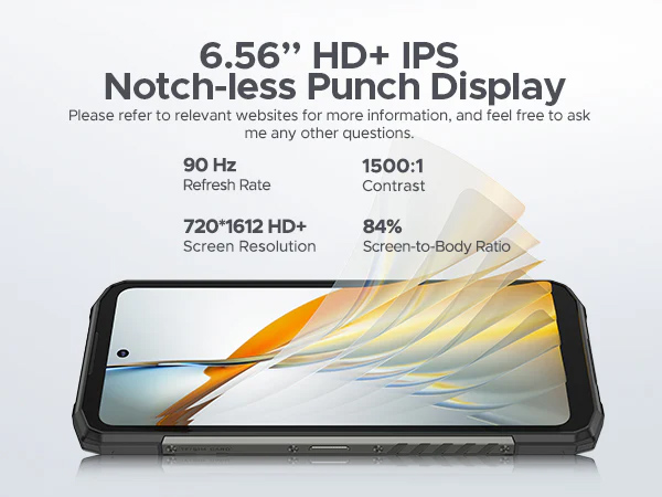 DOOGEE smartphone Fire 6, 6.56", 6/256GB, 10400mAh, IP68/IP69K, μαύρο - Image 5