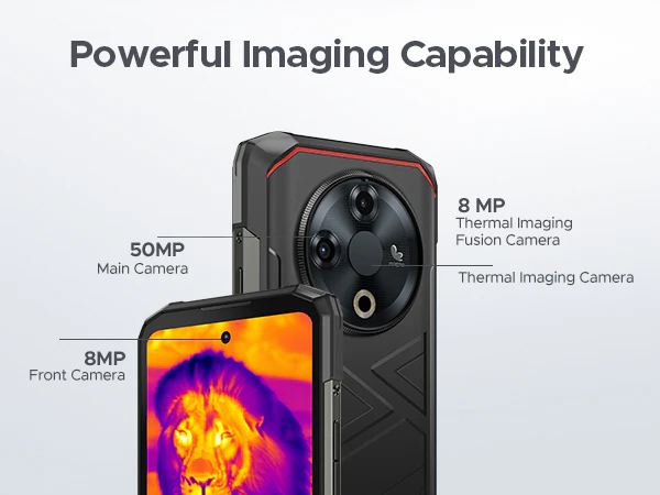 DOOGEE smartphone Fire 6, 6.56", 6/256GB, 10400mAh, IP68/IP69K, μαύρο - Image 6