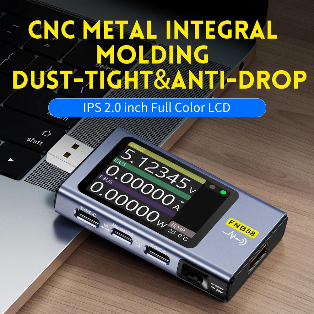 FNIRSI USB tester φόρτισης FNB58 - Image 4