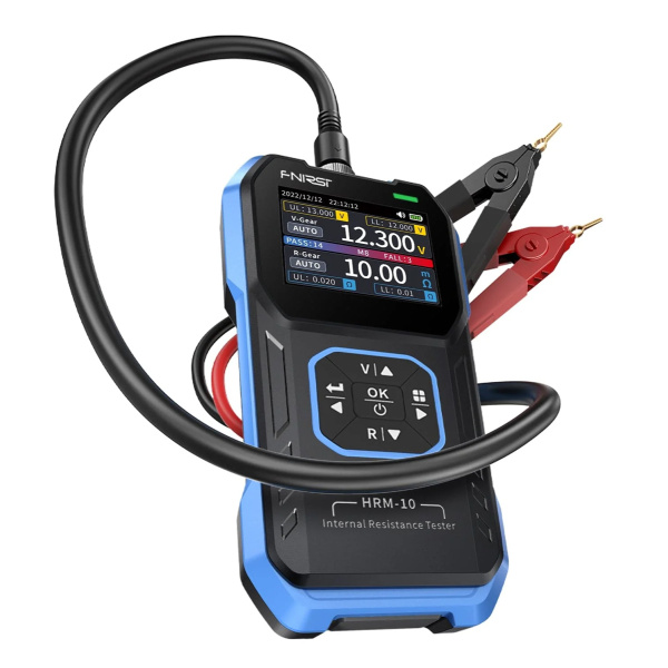 FNIRSI tester μπαταριών HRM-10, επαναφορτιζόμενο