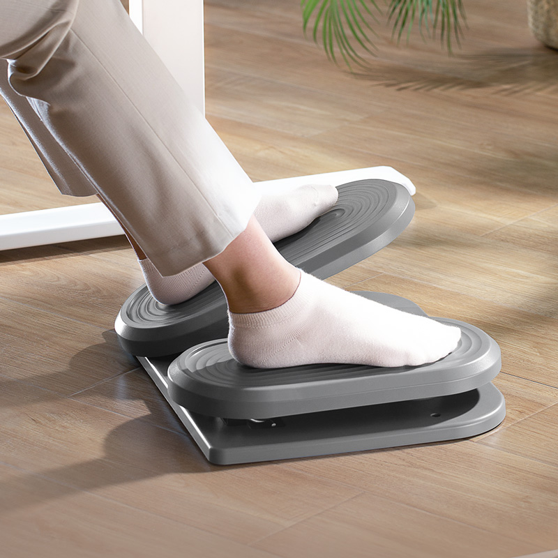 BRATECK υποπόδιο γραφείου FR-12 με πεντάλ εκγύμνασης ποδιών, μαύρο - Image 2