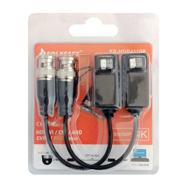 Alternative view of FOLKSAFE Video Balun FS-HDP4110P για συστήματα CCTV