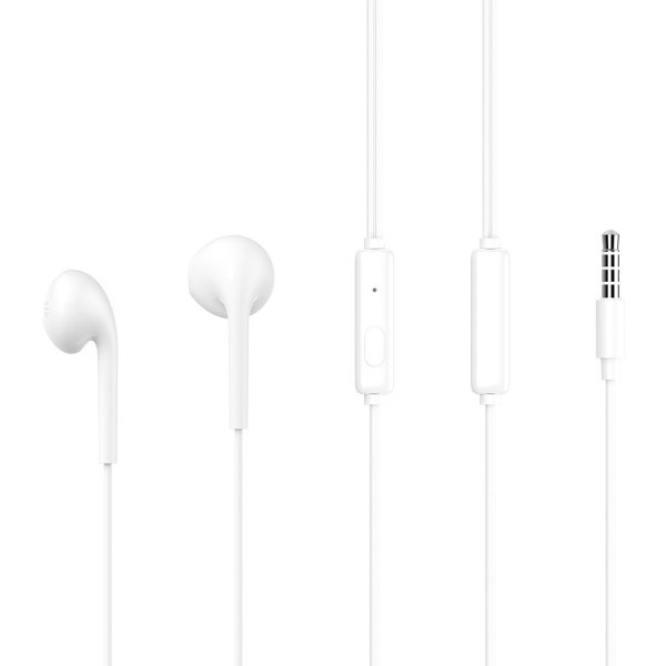 Alternative view of CELEBRAT earphones με μικρόφωνο G12, 3.5mm σύνδεση, Φ14.2mm, 1.2m, λευκό