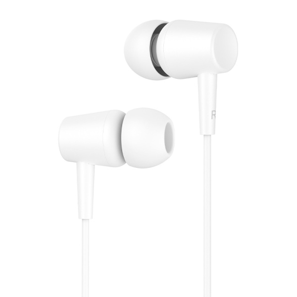 Alternative view of CELEBRAT earphones με μικρόφωνο G13, 3.5mm σύνδεση, Φ10mm, 1.2m, λευκό
