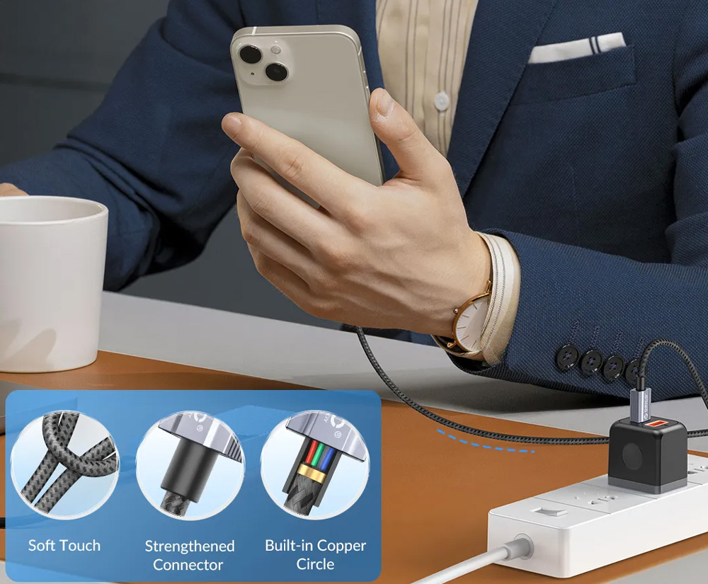 ORICO καλώδιο Lightning σε USB-C GQA29, 29W, 480Mbps, 1m, μαύρο - Image 2