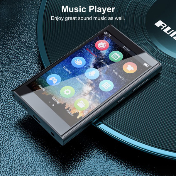 Alternative view of RUIZU MP3 player H10 με οθόνη αφής 3.8", 16GB, Bluetooth, μαύρο