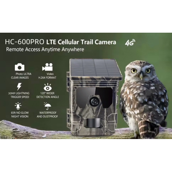 Alternative view of SUNTEK smart ηλιακή κάμερα κυνηγού HC-600PRO, PIR, 4G, 30MP/2K, SD, IP65