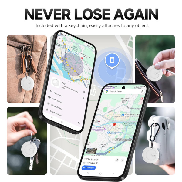 Alternative view of MILI smart tag MiTag Duo για iOS & Android συσκευές, Bluetooth tracker, μαύρο