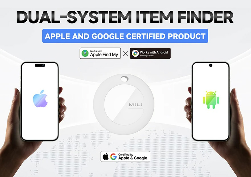 MILI smart tag MiTag Duo για iOS & Android συσκευές, Bluetooth tracker, μαύρο - Image 4