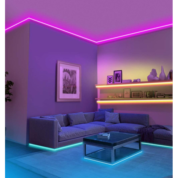 Alternative view of POWERTECH smart LED καλωδιοταινία HLL-0132, RGB, IP44, Bluetooth, 15m