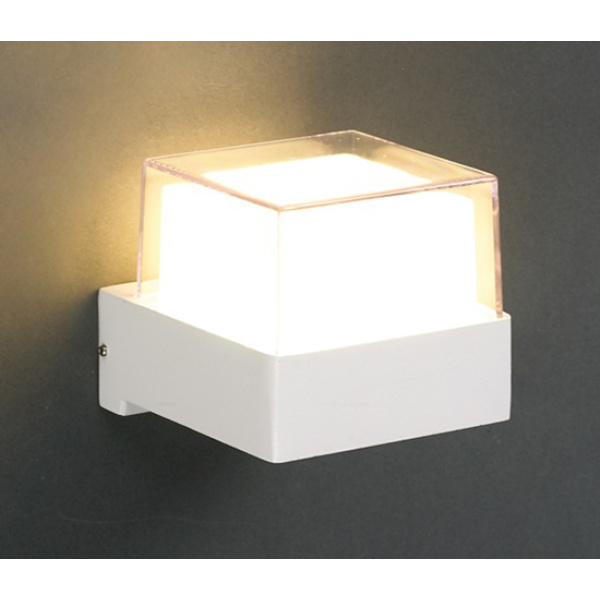 Alternative view of POWERTECH LED φωτιστικό τοίχου HLL-0156, 7W, 4000K, 560lm, IP65, λευκό
