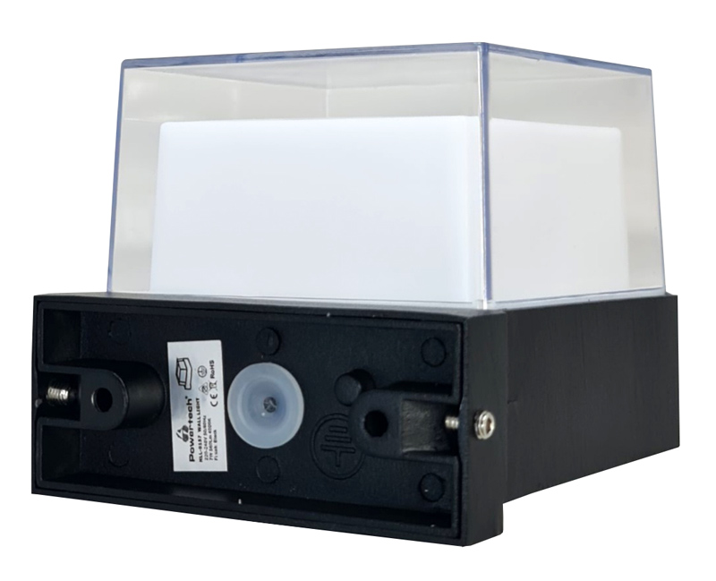 POWERTECH LED φωτιστικό τοίχου HLL-0157, 7W, 4000K, 560lm, IP65, μαύρο - Image 4